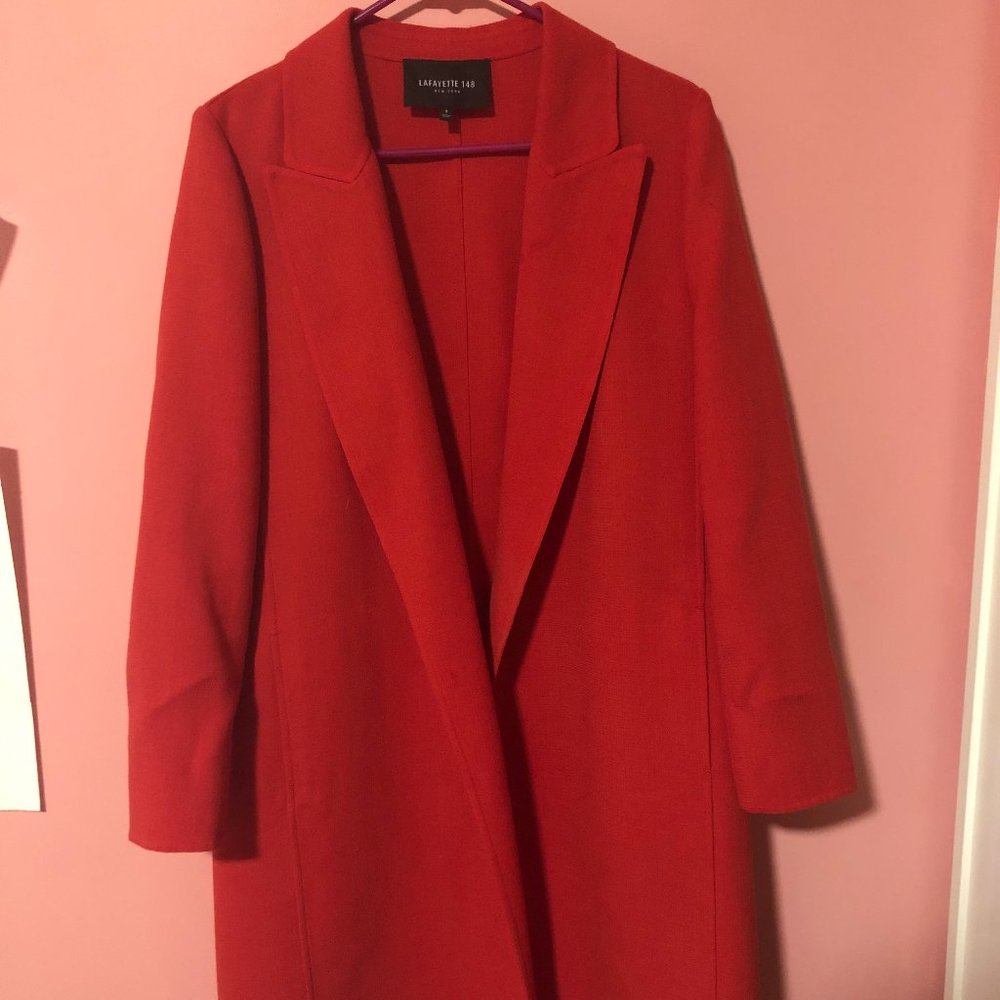 Lafayette 148 New York Burnt Orange Coat